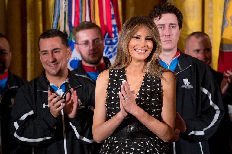 Talley said he had fallen out of touch with the former model after she married Donald Trump. (AP Photo/Andrew Harnik)