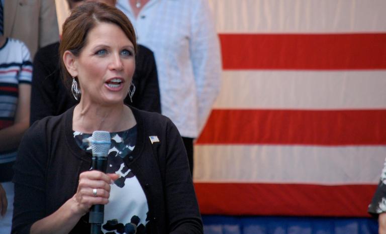 Obama is hiding from downgrade, Bachmann says