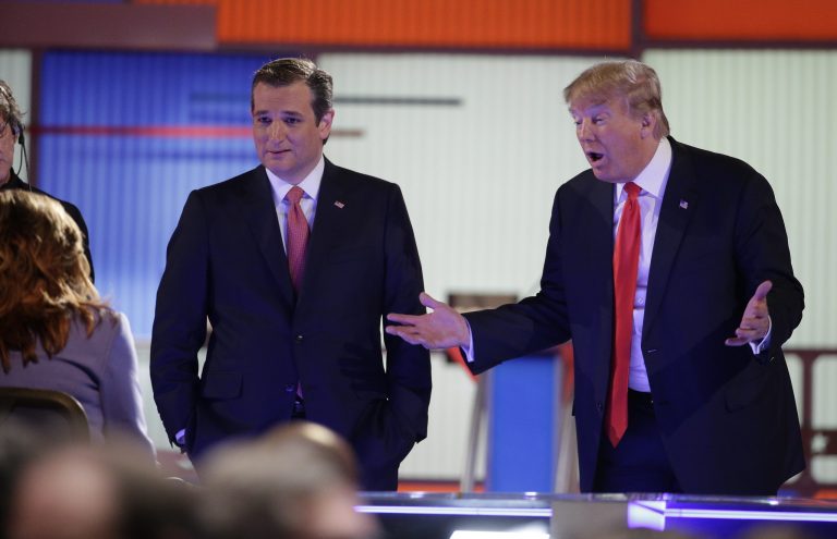 Trump cited Cruz calling Senate Majority Leader Mitch McConnell a liar on the Senate floor in July. (AP Photo/Chuck Burton)