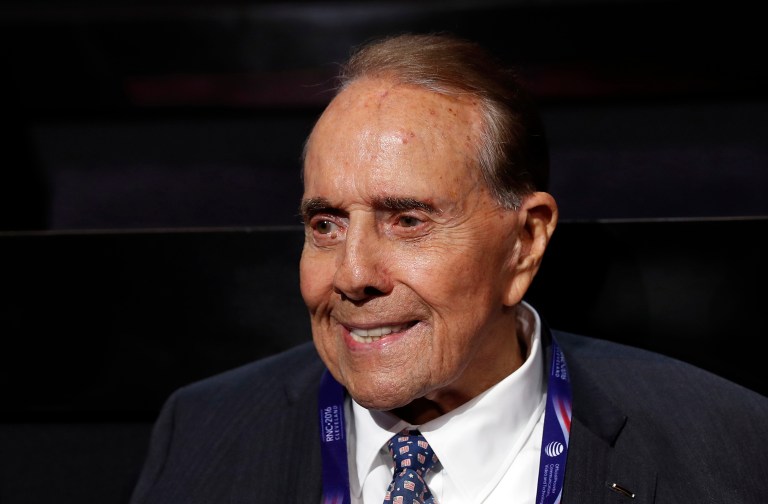 Bob Dole heaped praise on President Trump for what he described as the restoration of 