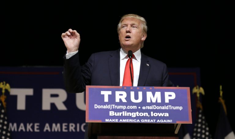 Billionaire businessmanÂ Donald Trump blasted Republican rivals Ben Carson and Sen. Marco Rubio on their immigration stances Tuesday.Â (AP Photo/Charlie Neibergall, File)