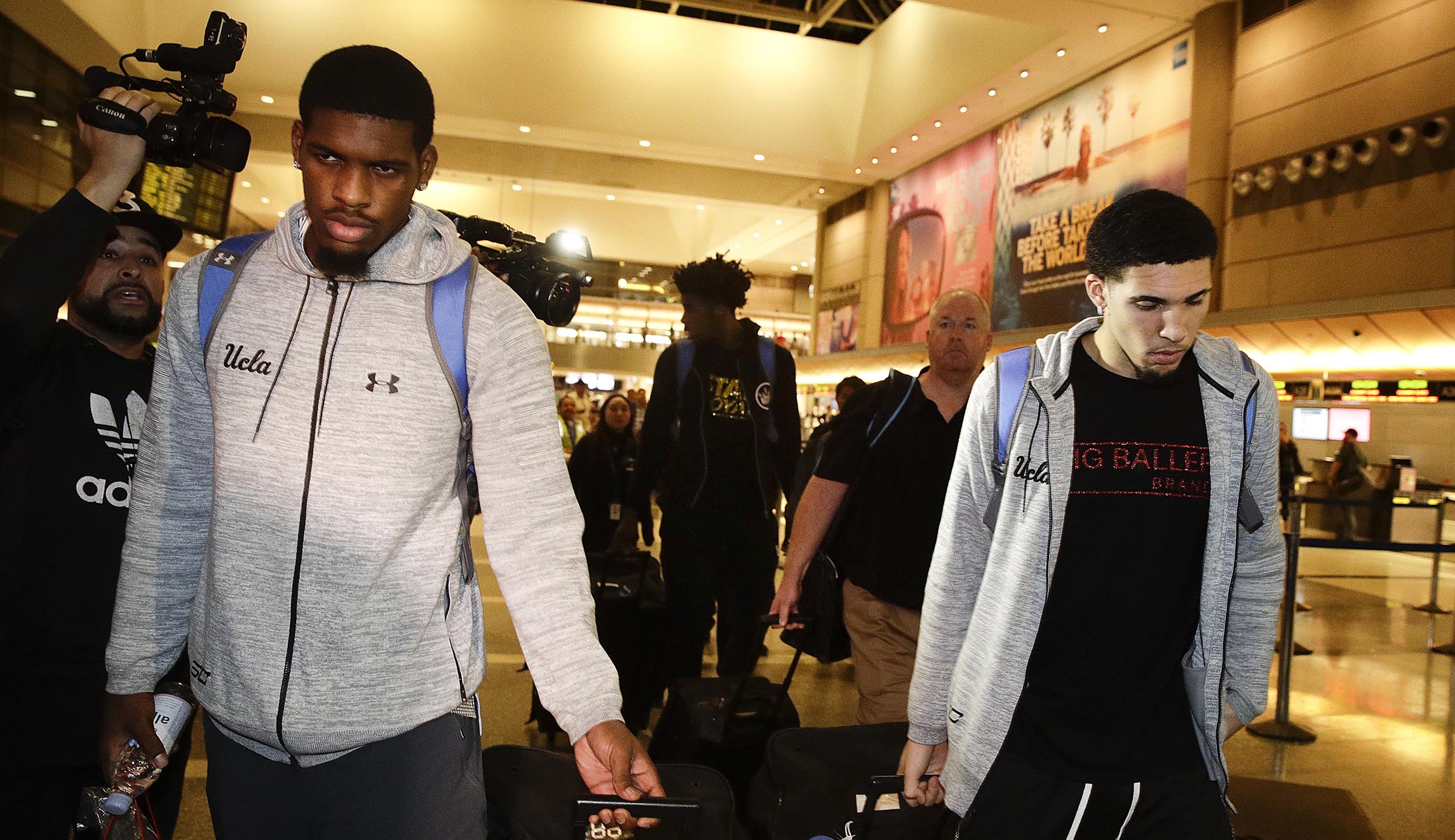 UCLA basketball players detained in China thank Trump for intervening