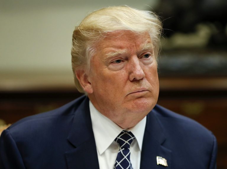 President Trump said investigating his finances apart from Russia would represent the crossing of a red line by special counsel Robert Mueller. (AP Photo/Pablo Martinez Monsivais)
