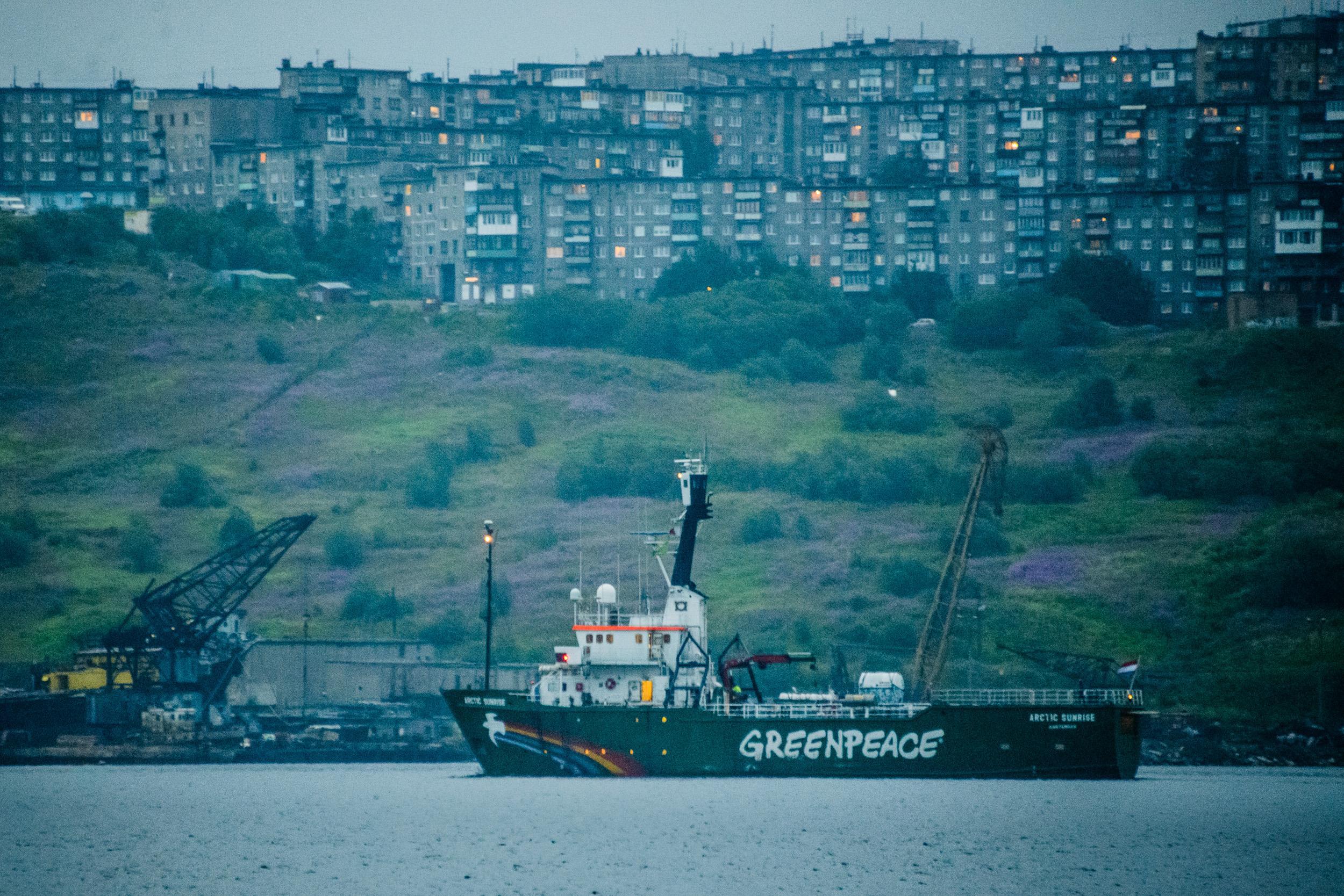 Greenpeace ship Arctic Sunrise departs Russia