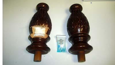 Cocaine-stuffed bed posts seized at Dulles