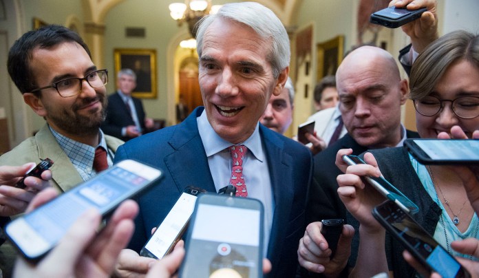 "I'm real excited about this tax reform because I think it will generate a lot more revenue. I think it will over the 10-year period, Chuck, you're talking about, result in deficit reduction," Portman said. (AP Photo/Cliff Owen)