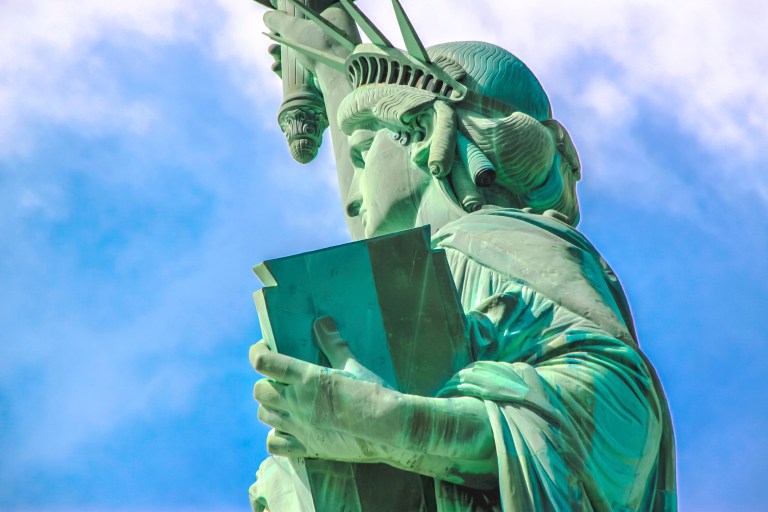 The United States' immigrant flow as a percentage of population is far below the peak year of the Ellis Island immigration, 1907.