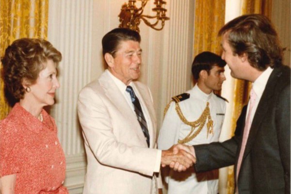 PHOTO: Trump tweets old picture of himself meeting Ronald and Nancy Reagan