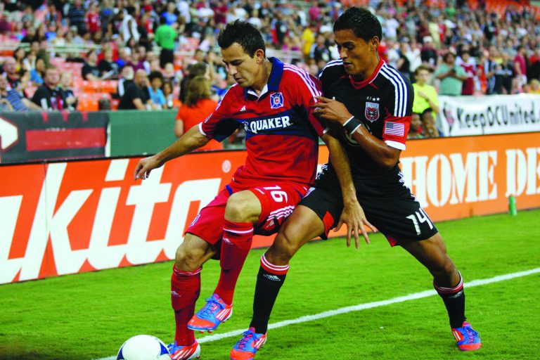 Ned Dishman/Getty Images
United midfielder Andy Najar moved to the back line in Wednesday's win over Chicago.