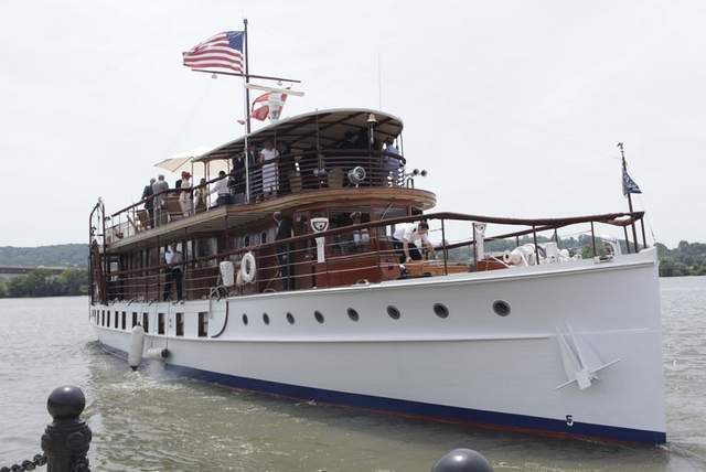 Presidential yacht Sequoia. Getty Images.