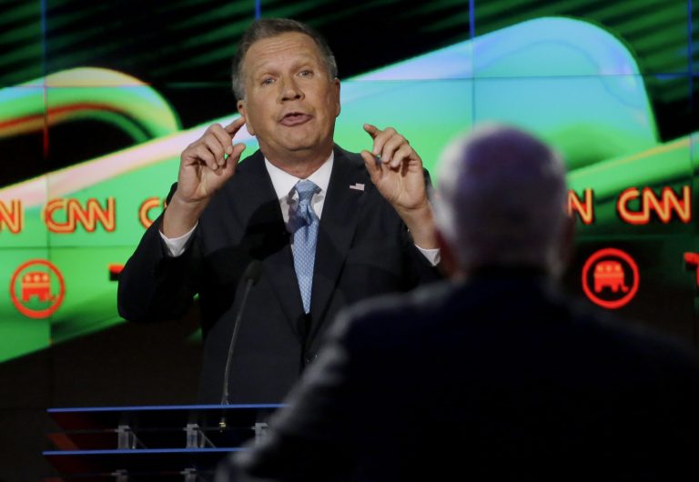 When it comes to the campaign, Kasich's unwillingness to battle Trump shows he is not the man for the moment. (AP Photo/David J. Phillip)