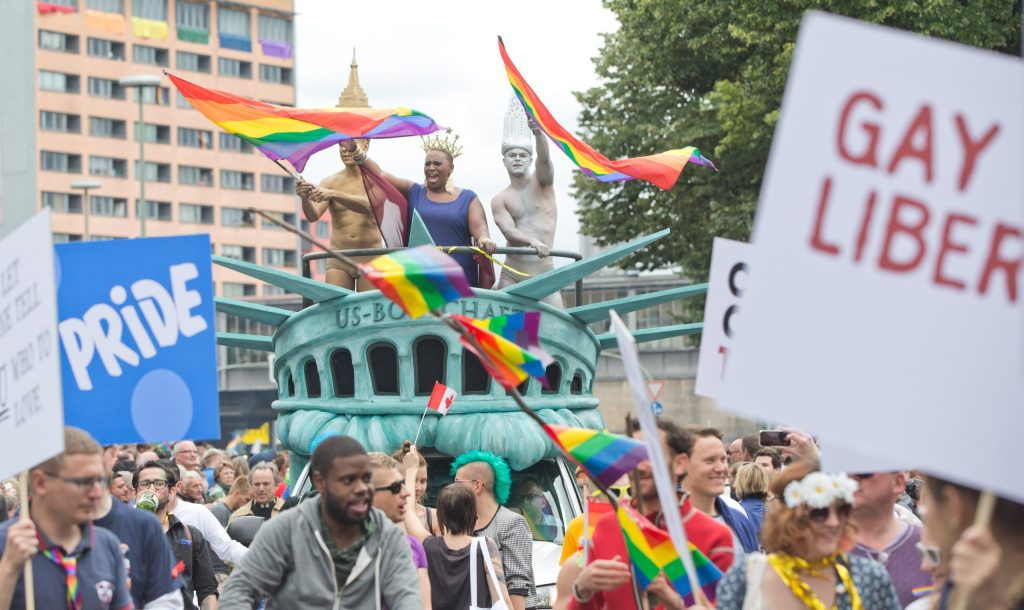 US takes gay rights global, despite unsure welcome