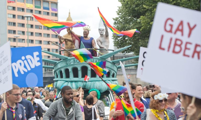 US takes gay rights global, despite unsure welcome