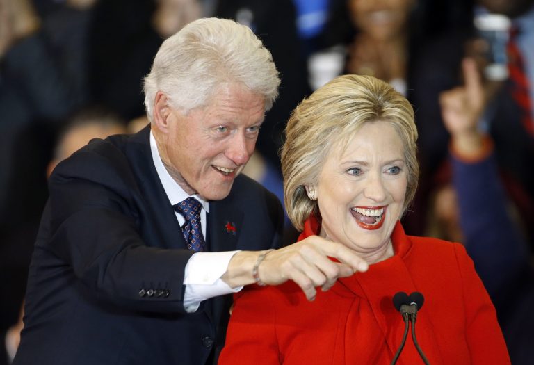 The Clintons got rich on speaking circuit. (AP Photo/Patrick Semansky)