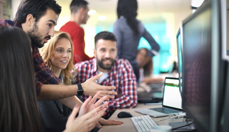 According to the study, men under the age of 40 are not only more attuned to female coworkers but are also more flexible than older men. (iStock photo)