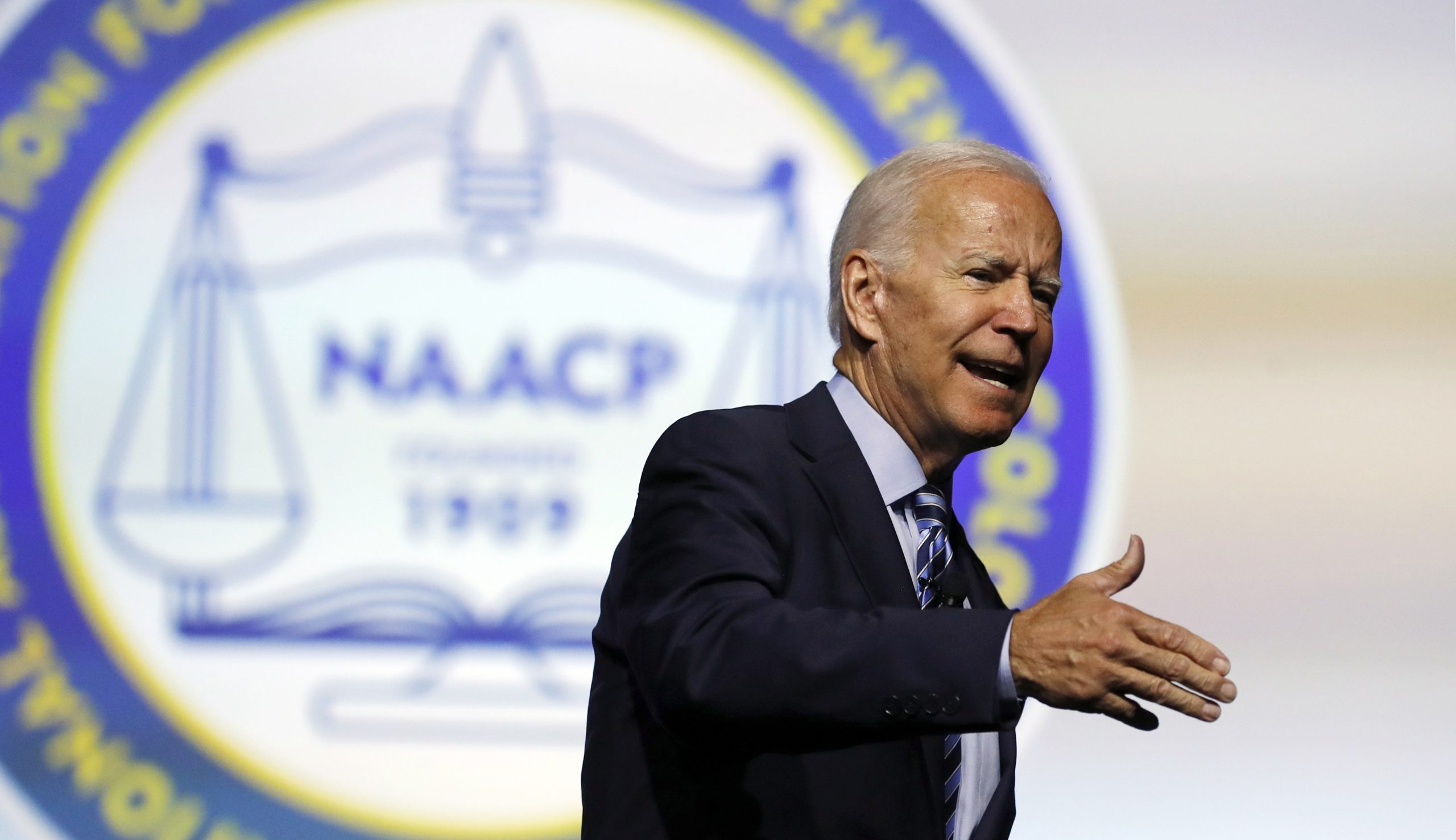 Joe Biden asks NAACP convention attendees for their help