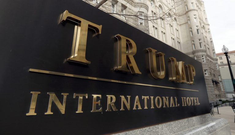 The Trump International Hotel at 1100 Pennsylvania Avenue NW, is photographed in Washington. 