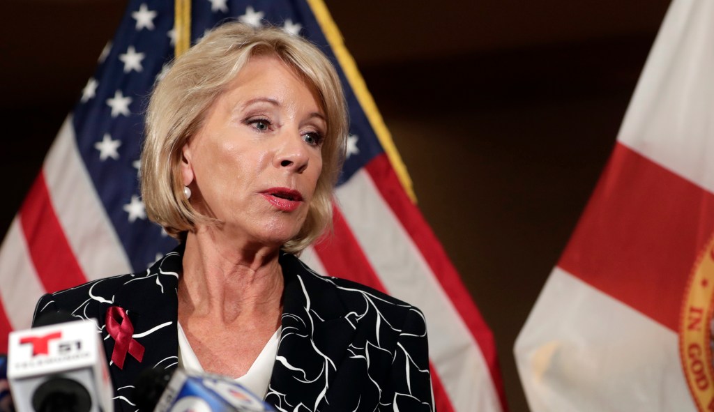 Betsy DeVos: Describing Trump’s plan as ‘arming teachers’ an ‘oversimplification and a mischaracterization’