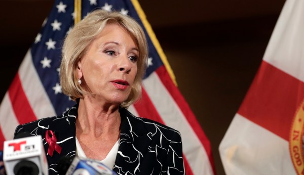 Betsy DeVos: Describing Trump’s plan as ‘arming teachers’ an ‘oversimplification and a mischaracterization’
