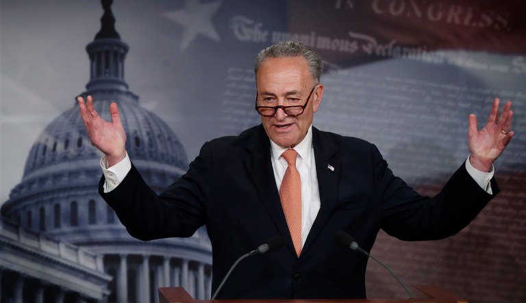 Senate Minority Leader Chuck Schumer continued Democratic calls for a special prosecutor to takeover and lead the investigation into Russian involvement and their potential ties to President Trump. (AP Photo/Manuel Balce Ceneta)