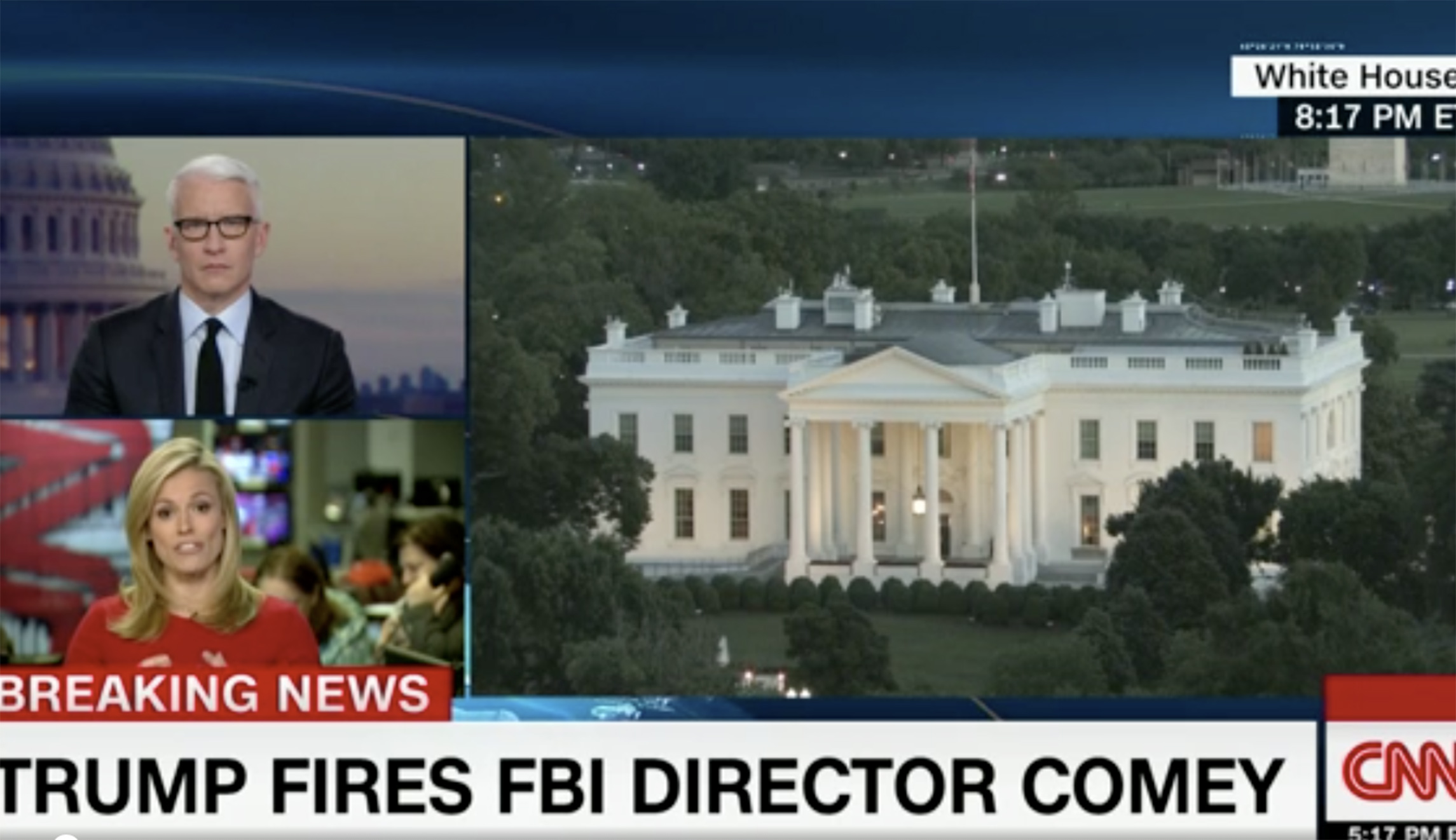 CNN not buying Trump’s rationale for firing James Comey