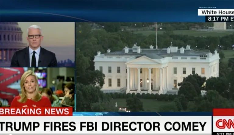 CNN declared on Wednesday that the Trump administration's reasons for firing FBI Director James Comey are not plausible. (Screenshot)