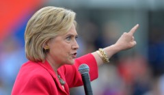 Clinton focuses on need to fight ‘international terror’