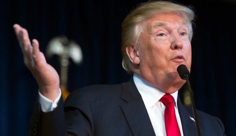 Journalists and commentators often state or suggest that Trump harbors some degree of racial animus, dating back to the 2016 campaign when, then a candidate, he hesitated to disavow support from the white supremacist David Duke. (AP Photo/Cliff Owen)