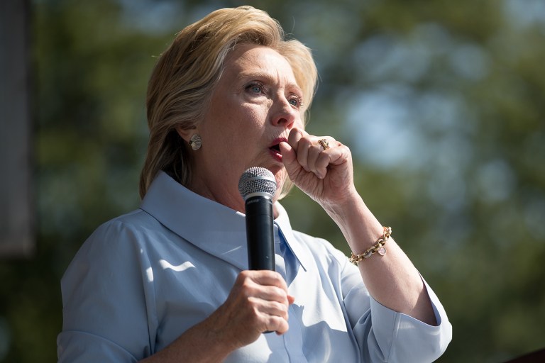 According to a House Democrat, Hillary Clinton needs to do a better job of reporting her health status to voters. (AP Photo/Andrew Harnik)