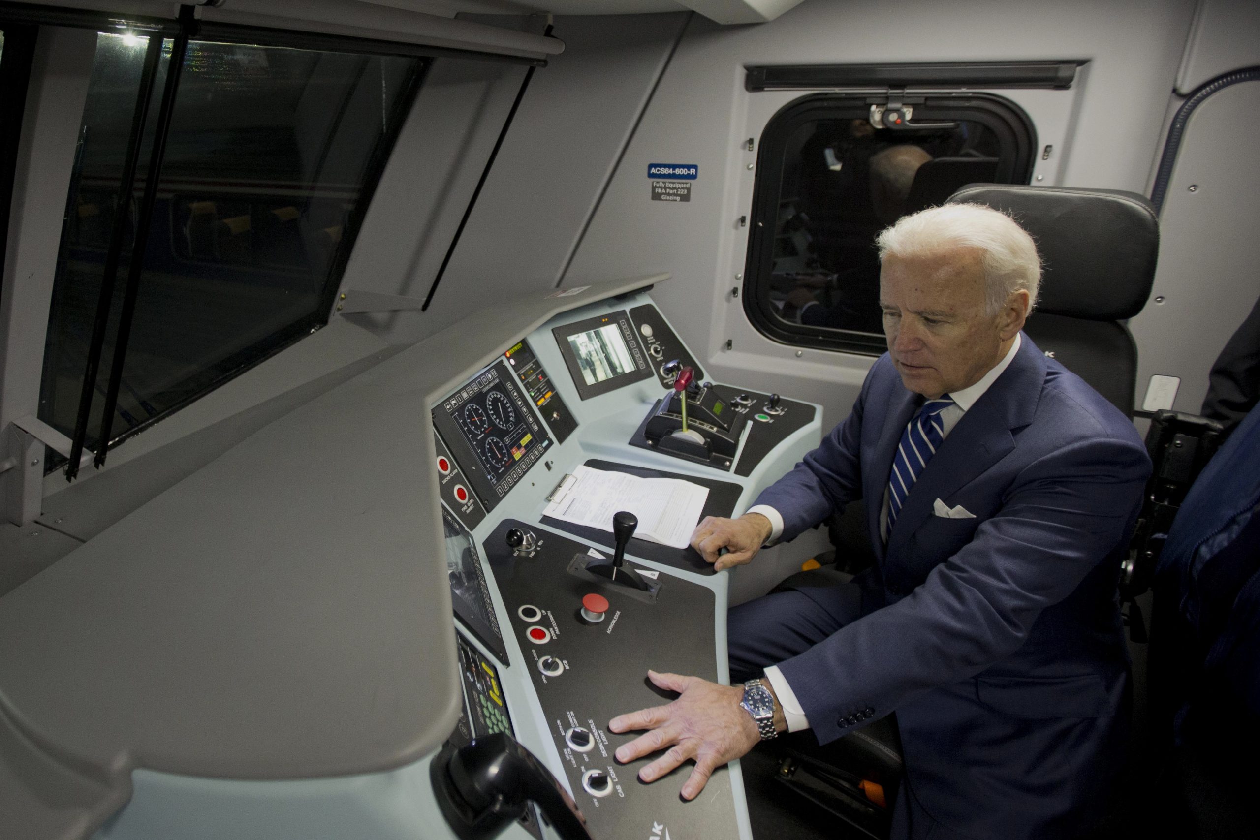 Joe Biden reveals he rode in Amtrak locomotive cab as senator