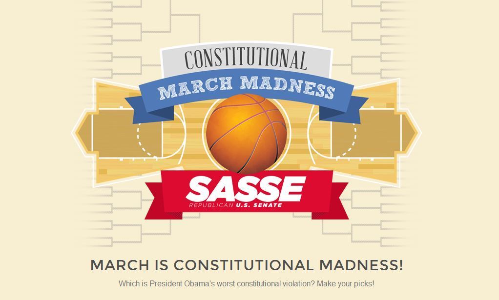 Ben Sasse features Obama’s ‘Constitutional madness’ in bracket