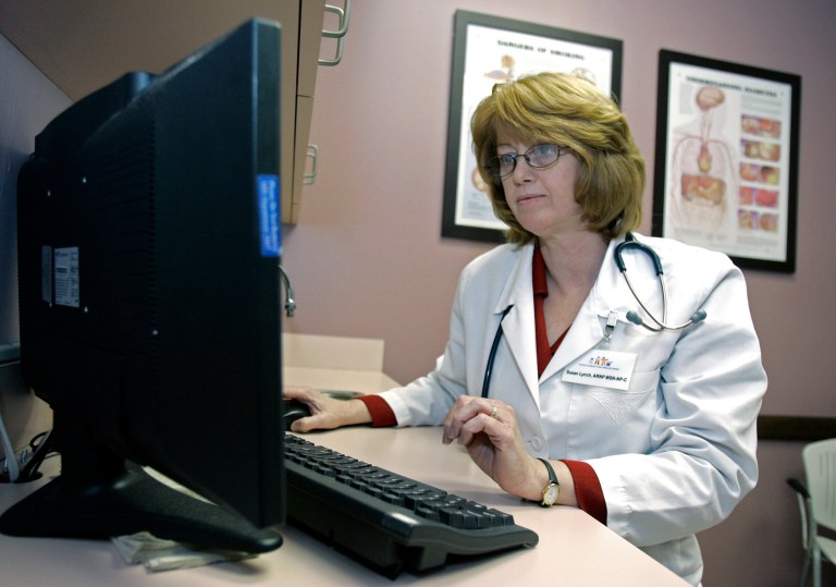 While updating the U.S. healthcare system to electronic from one still dominated by paper has been fraught with challenges, the Department of Health and Human Services said it has made progress at getting major stakeholders to commit to similar sets of priorities. (AP Photo/John Raoux)