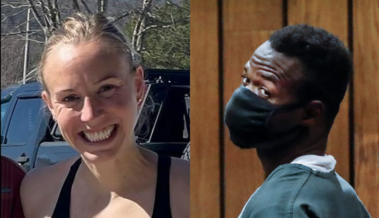 Eliza Fletcher (left) and Cleotha Abston (right), who has been charged with the kidnapping and murder of Fletcher, are seen.