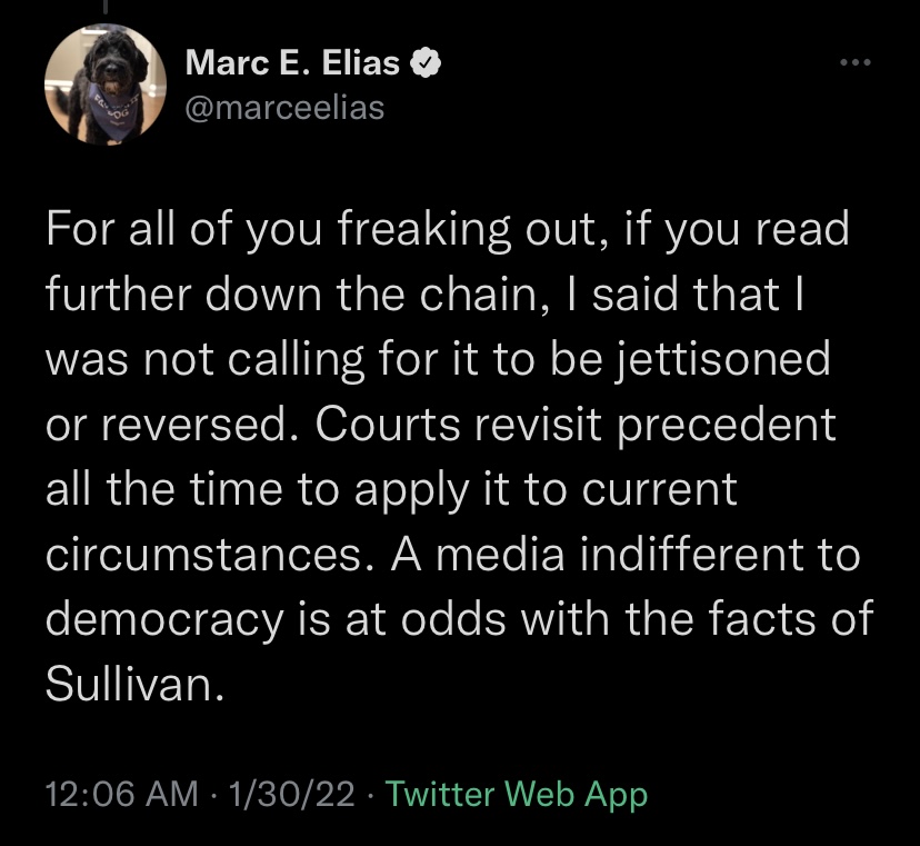 Elias Deleted Tweet Six