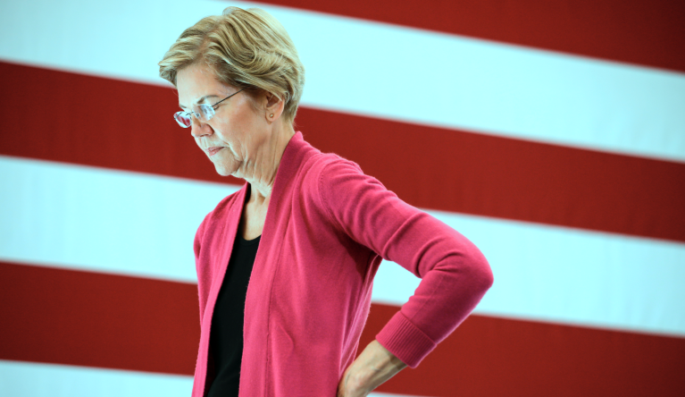 Democratic presidential candidate Sen. Elizabeth Warren, D-Mass., listens to a question during the question and answer part of her campaign event Wednesday, Oct. 30, 2019, at the University of New Hampshire in Durham, N.H. (AP Photo/ Cheryl Senter)
