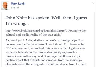 Mark Levin: Attacks on Cruz’s U.S. citizenship are ‘stupid’ times 13