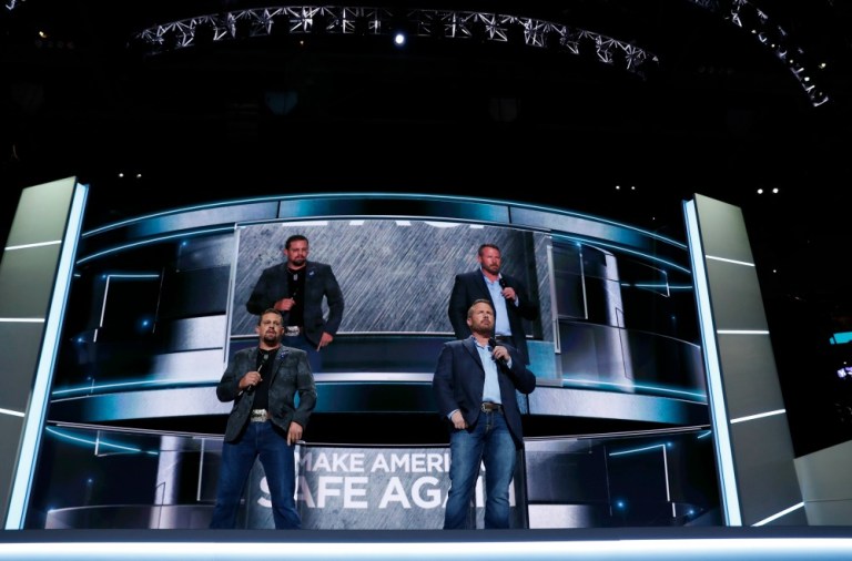 —œThank you America for showing us the support and dedication that should have been offered by Hillary and her State Department to those who saved their butts,—£ they said to roaring applause. (AP Photo)