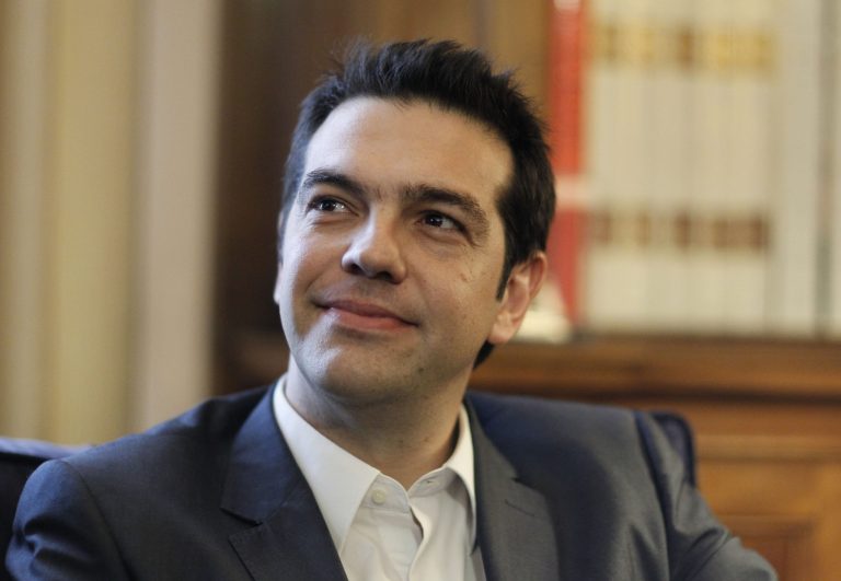   FILE This Tuesday, May 8, 2012 file photo shows Greek leader of Coalition of the Radical Left party, SYRIZA, Alexis Tsipras lduring a meeting with Greek President Karolos Papoulias, on taking the mandate to form a coalition government in Athens. The extreme left-wing Tsipras believes the budget-cutting imposed on Greece, which is suffering through its fifth year of recession and an unemployment rate nearly 22 percent, should be cancelled. Global financial markets are on tenterhooks over a possible victory by the tough-talking 37-year-old, who dresses casually and has a portrait of the Argentine revolutionary Che Guevara on his office wall. His radical agenda scares even many Europeans who have railed against austerity. And if he's given the power to carry it out, Greece may soon find itself kicked out of the euro common currency. (AP Photo/Kostas Tsironis, pool)  