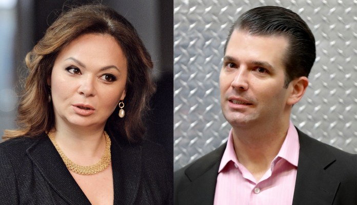Donald Trump Jr. met with Natalia Veselnitskaya at Trump Tower in June 2016 and were joined by then-Trump campaign chairman Paul Manafort and the president's son-in-law, Jared Kushner. (AP Photos)