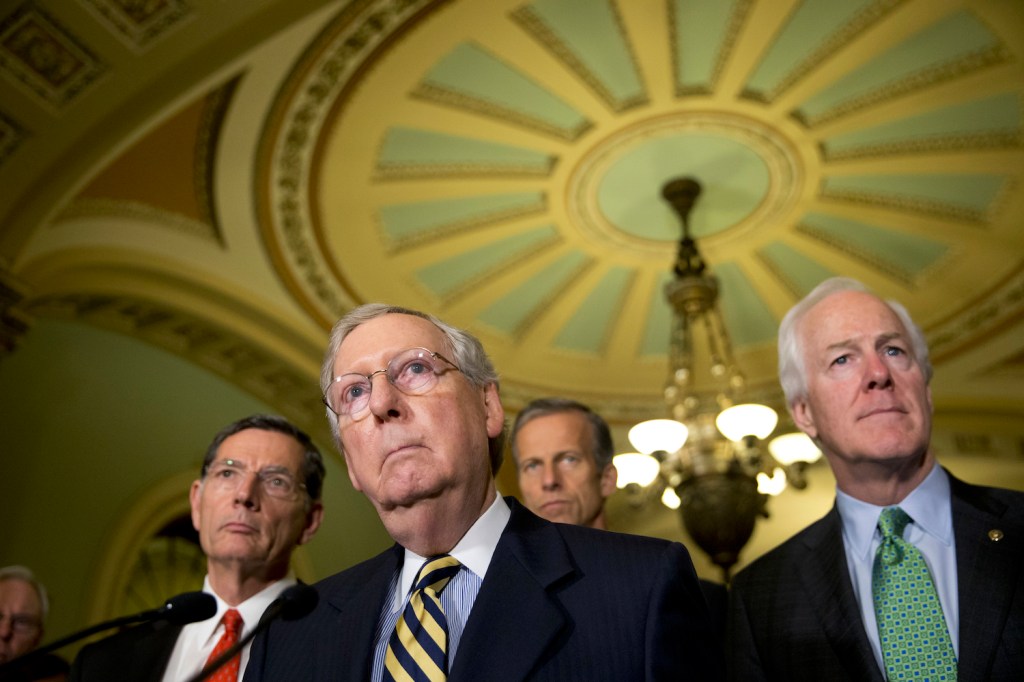 Senate GOP sets spending bill vote for next week