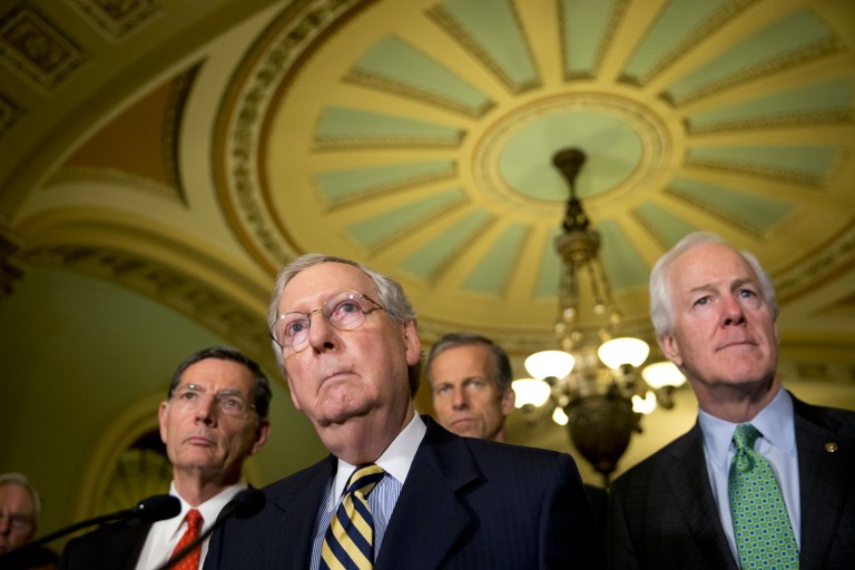 The deal includes a sweetener for Democrats — additional funds to help states deal with the opioid crisis. (AP Photo/Alex Brandon)