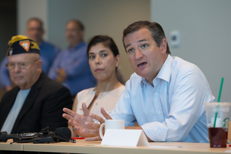 Sen. John Cornyn, R-Texas, said Wednesday he will not endorse fellow Lone Star State senator, Ted Cruz, if the junior senator goes up against Rep. Michael McCaul in a 2018 primary showdown for the seat. (Courtney Sacco/Corpus Christi Caller-Times via AP)