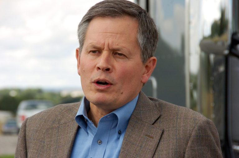 Sen. Steve Daines, R-Mont., doesn't support single-payer healthcare. But in a bit of political gamesmanship often seen in Congress, Daines wants to force vulnerable Democratic senators running for re-election in red states in 2018 to take a position on the liberal healthcare policy, which is gaining currency on the Left. (AP Photo/Matthew Brown, File)