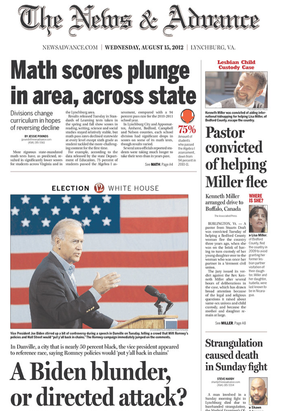 How Biden’s ‘back in chains’ gaffe is playing in Virginia