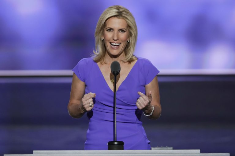 FILE - In this July 20, 2016 file photo, Conservative political commentator Laura Ingraham speaks during the third day of the Republican National Convention in Cleveland. Fox News Channel says Ingraham is joining its prime-time lineup next week with a regular show. The Ingraham Angle,