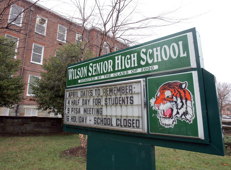 Woodrow Wilson High School in D.C. (Examiner file photo)