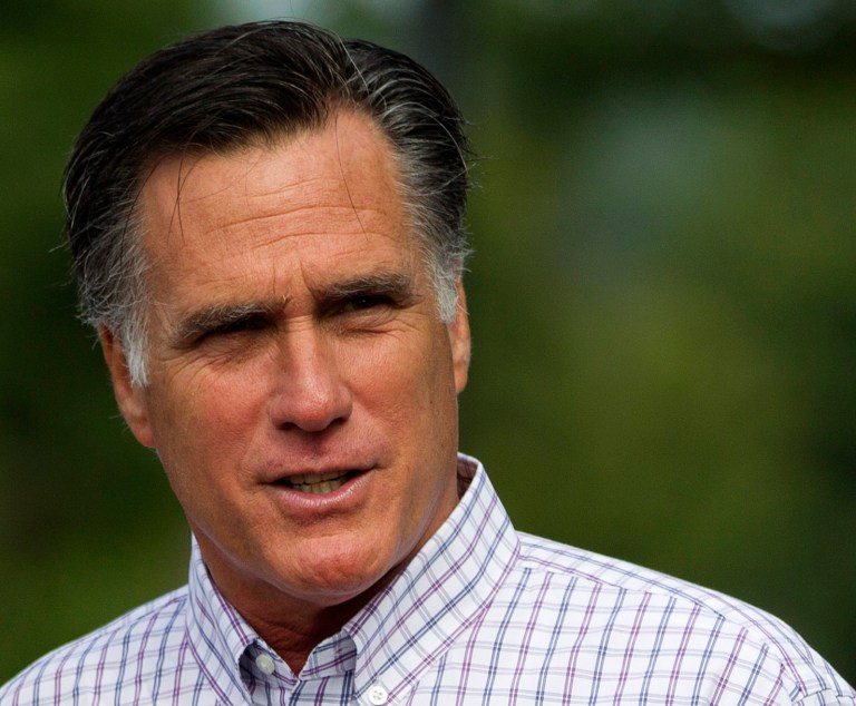 FILE - In this Aug. 27, 2012 file photo, Republican presidential candidate, former Massachusetts Gov. Mitt Romney leaves Wolfeboro, N.H. For a man basing his presidential hopes on a jobs-and-economy message, Mitt Romney has spent an inordinate amount of time talking about other issues, from abortion to Medicare to weather. Many of those distractions have been beyond his control while others were his own doing. GOP strategists, fearing precious time lost, are now eager to use the convention to regain control of the message -- at least for three days. (AP Photo/Evan Vucci, File)