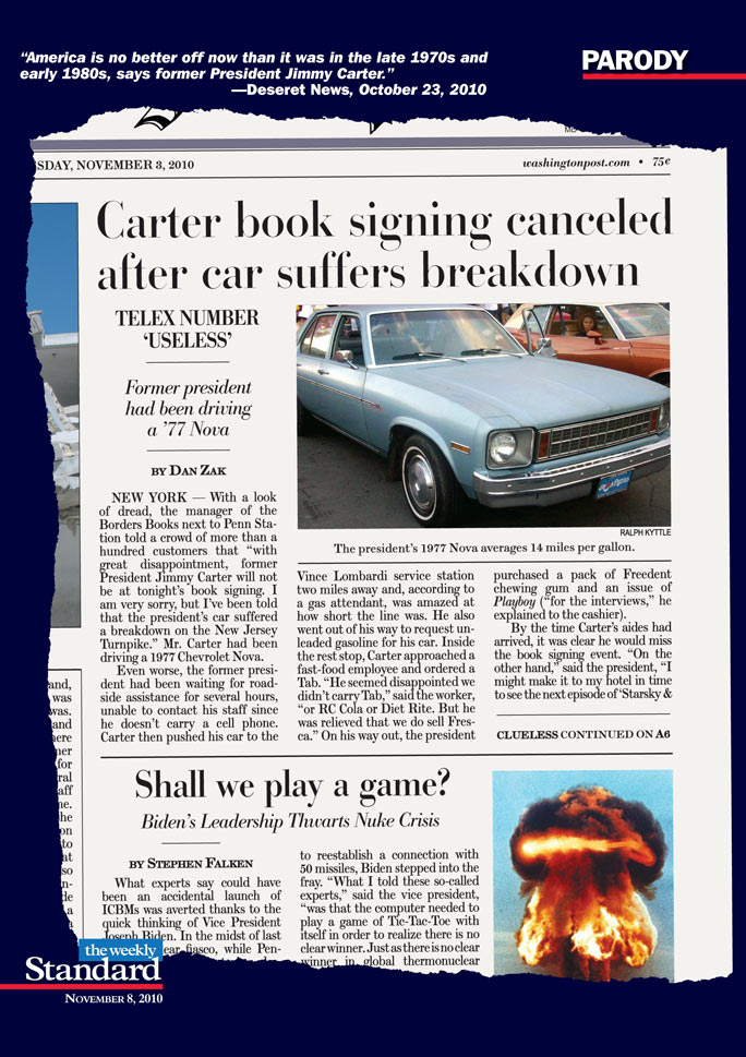 Jimmy Carter’s ’77 Nova breaks down