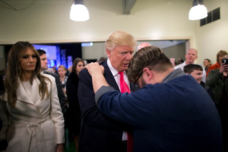 The idea that Trump scores will with evangelicals illustrates who identifies as 