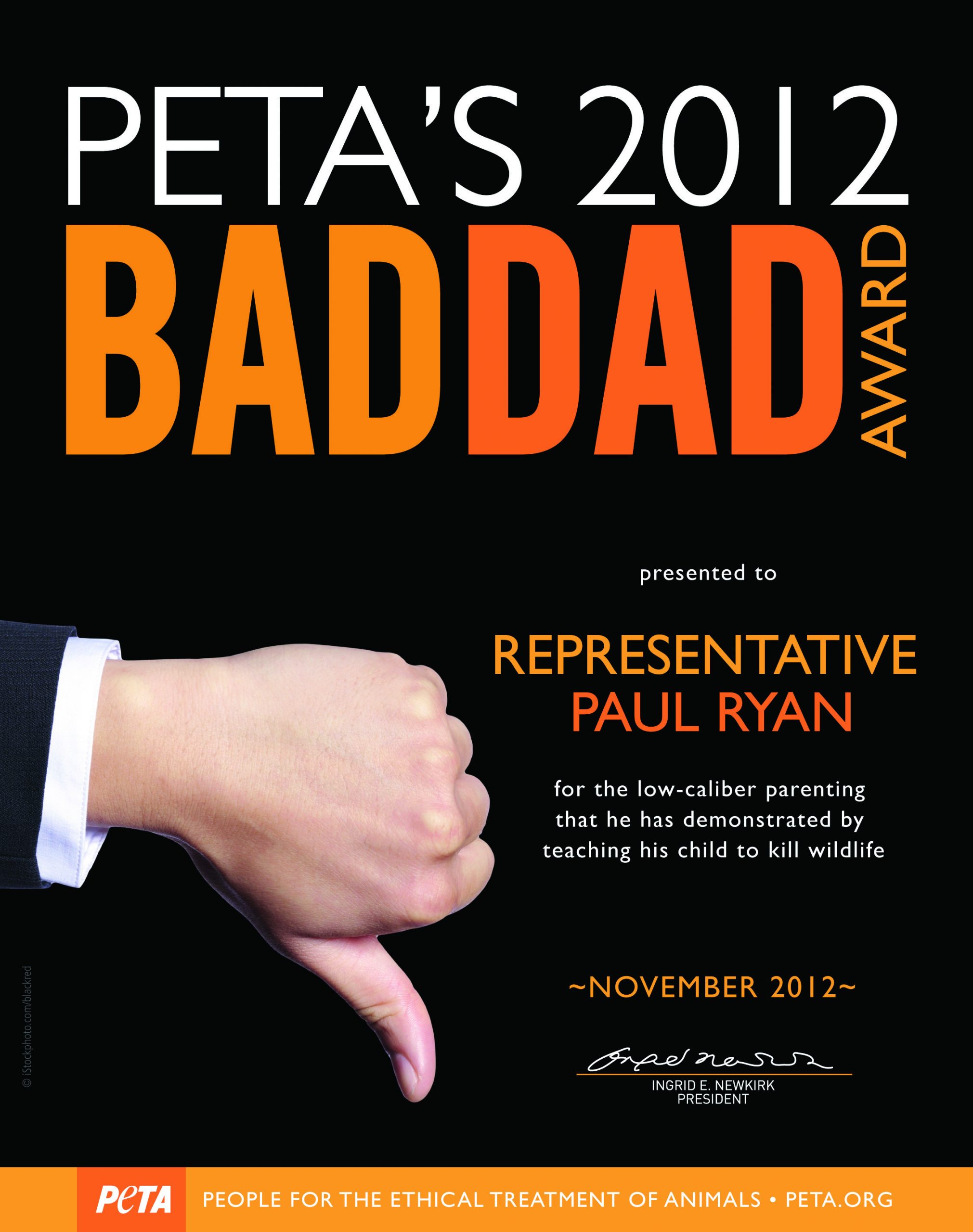PETA: Paul Ryan a ‘bad dad’ for father-daughter deer hunt